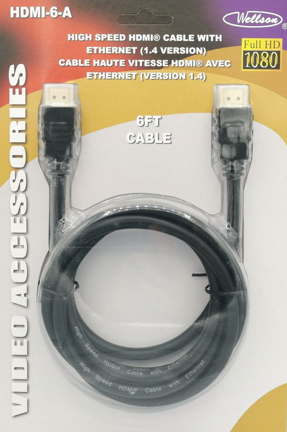 HDMI, HDMI Cable 6ft 1.4 Version [HDMI6A]