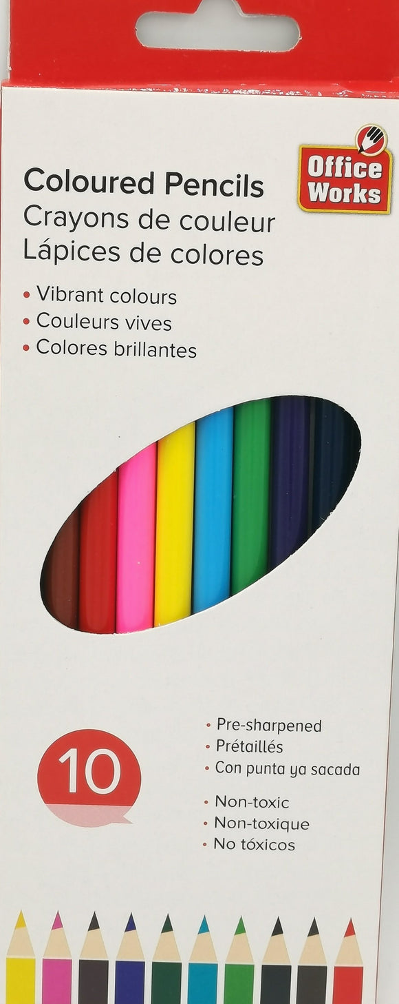 Pencil Coloring pencils 10pcs [30011]