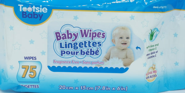 Baby Wipes Tootsie baby 75pcs [76773]