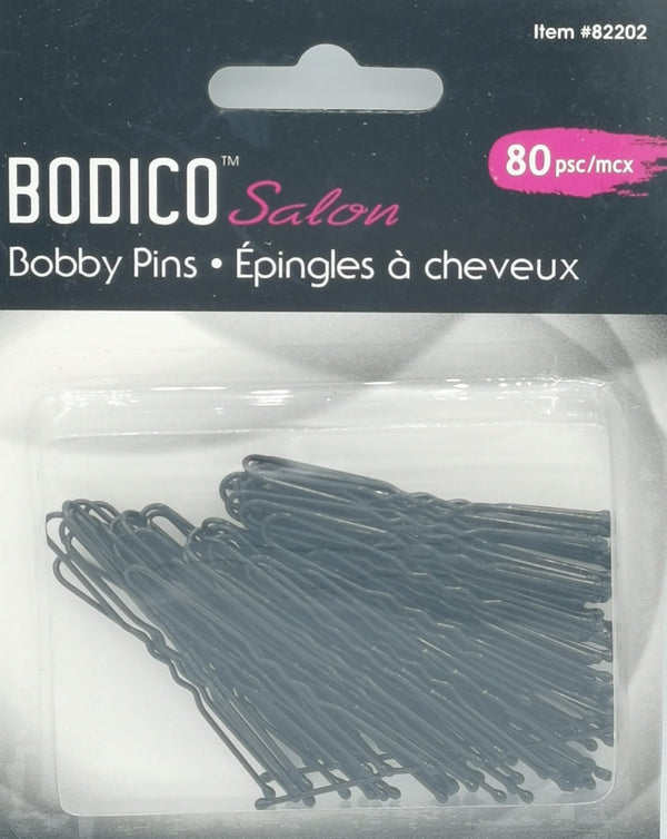 Bodico Hair Bobby Pins 80pcs black [82202]