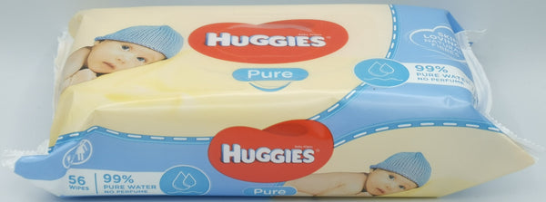 Huggies Baby Wipes 56ct Pure Gentle Cleaning