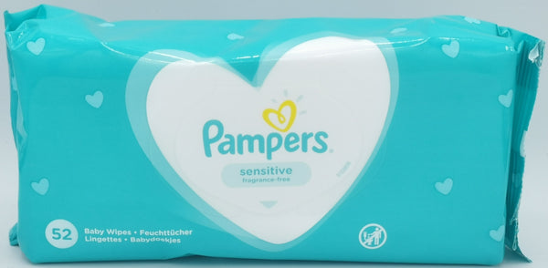 Baby Wipes Pampers Sensitive Fragrance-free 52ct