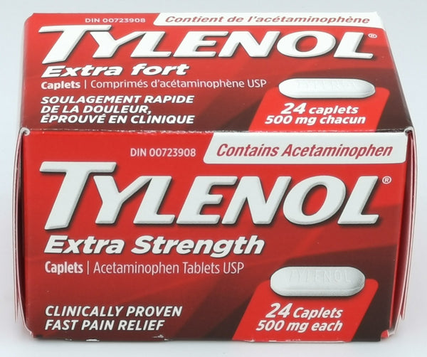 Tylenol Extra Strength Caplets 500mg 24ct