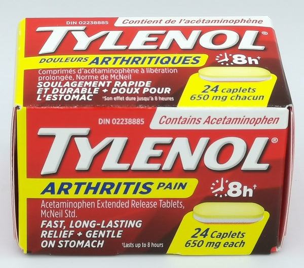 Tylenol Arthritis Pain Caplets Acetaminophen 650mg 24ct