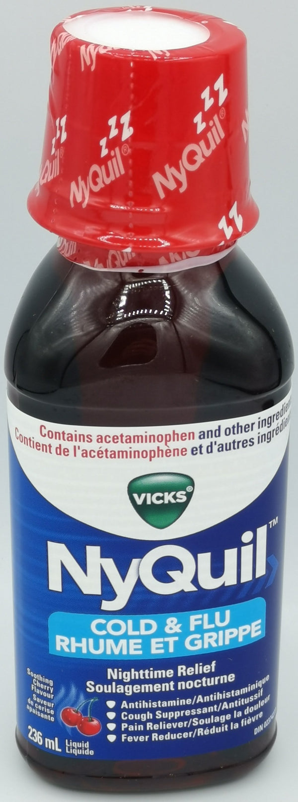 Vicks Nyquil Cold&Flu Soothing Cherry Flv 236ml