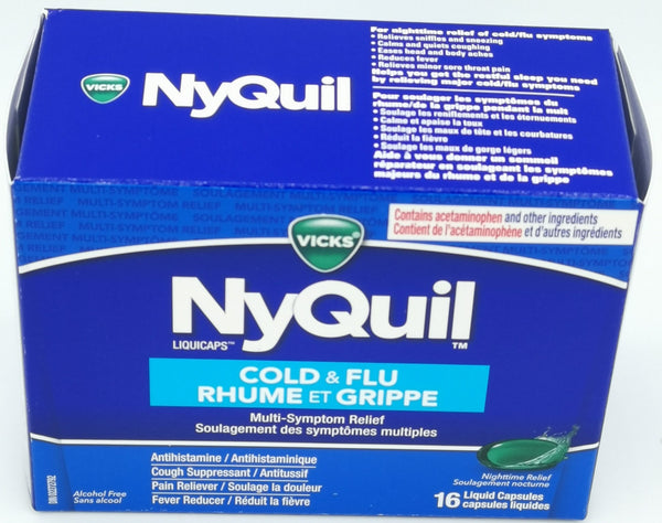 Vicks Nyquil Cold&Flu Multi-Symptom Relief 16ct