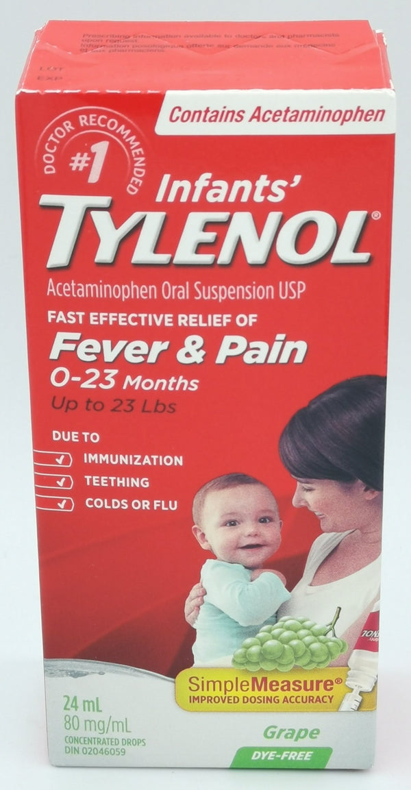 Tylenol Infant Fever&Pain 80mg/ml Grape 15ml