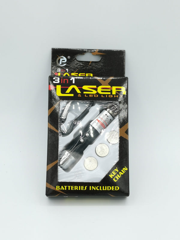 Keychain 3 in 1 Laser & Led Light