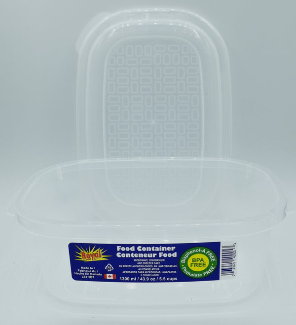 Food Container 1300ml RECT/DP