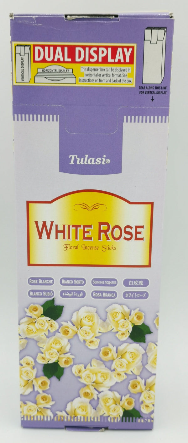 Incentise Scks Tulasi 6/box white rose