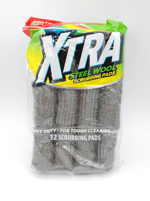 Xtra Steel Wool Pads, Heavy Duty 12ct