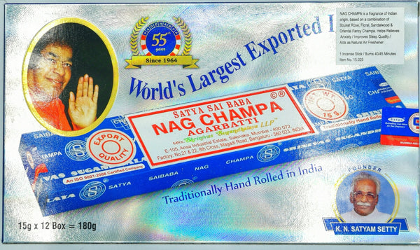 Incense Satya Nag Champa 12x15g