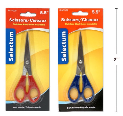 Scissors 5.5" Red & Blue [SL47029]