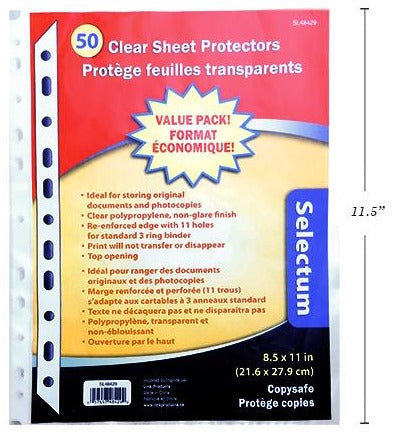 Page Protectors 50ct(SL48429)