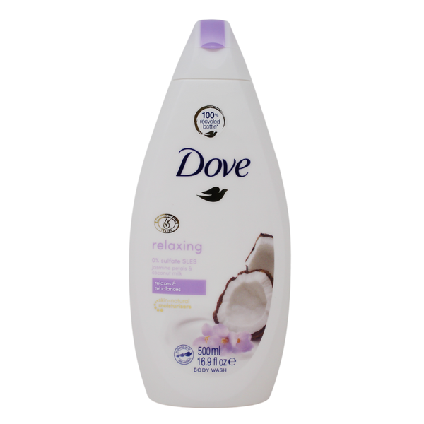 Dove Body Wash 500ml Relaxing Jasmine Coconut