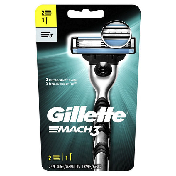 Gillette Mach3 1 Razor+2 Cartridges