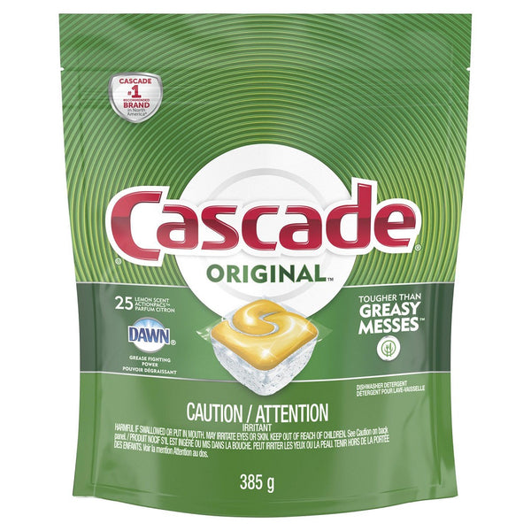 Cascade Dishwasher Detergent Original Lemon 25ct