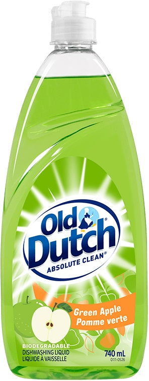 Old Dutch Green Apple Dishwashing Liquid 740mL