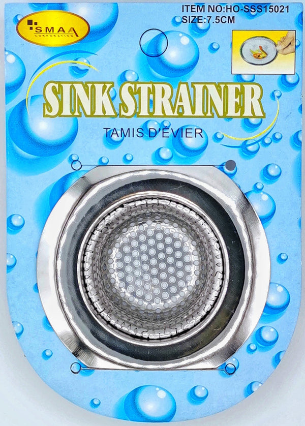 Sink Strainer 7.5 Deluxe Small w Hard Steel Mesh