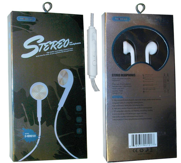 Stereo Earphone, In-ear Thunder Bay w Volume & Mic