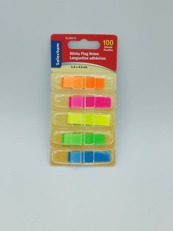 Sticky Flags Asst Colors, 100Shts