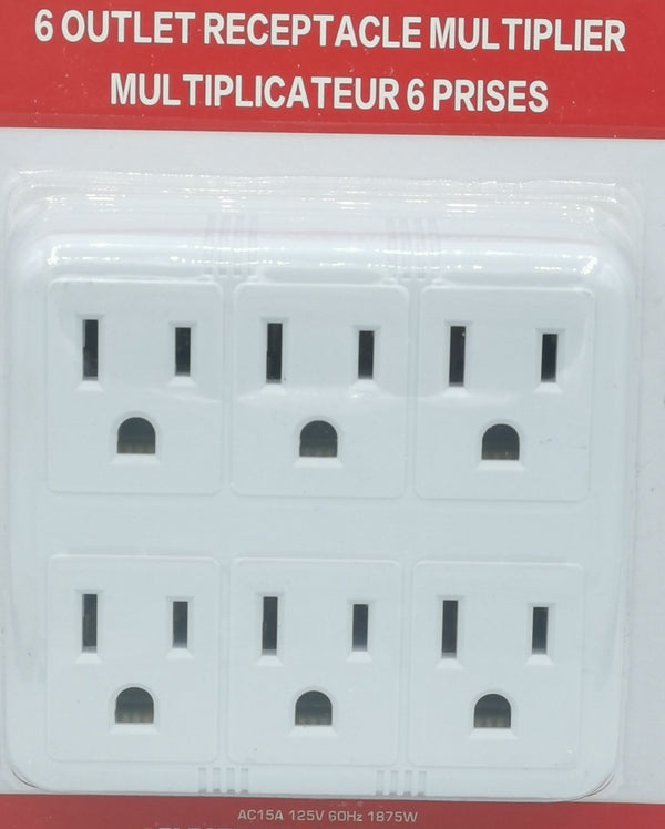 Wall Adaptor, 6 outlets wall adaptor [TS21]