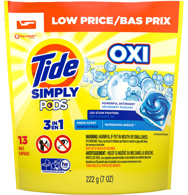 Laundry Detergent "TIDE" pod 13ct Refreshing Breeze