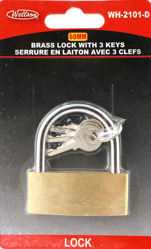 Locks, Brass Lock 60mm [wh2101d]