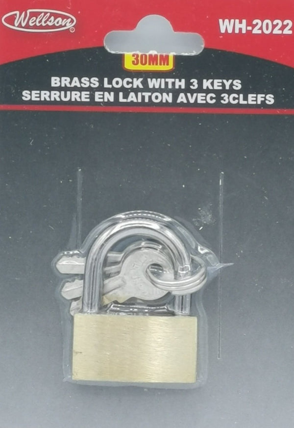 Locks, Brass Lock 30mm [wh2022]