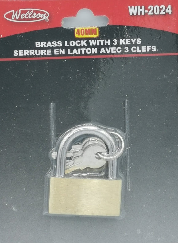 Locks, Brass Lock 40mm[wh2024]