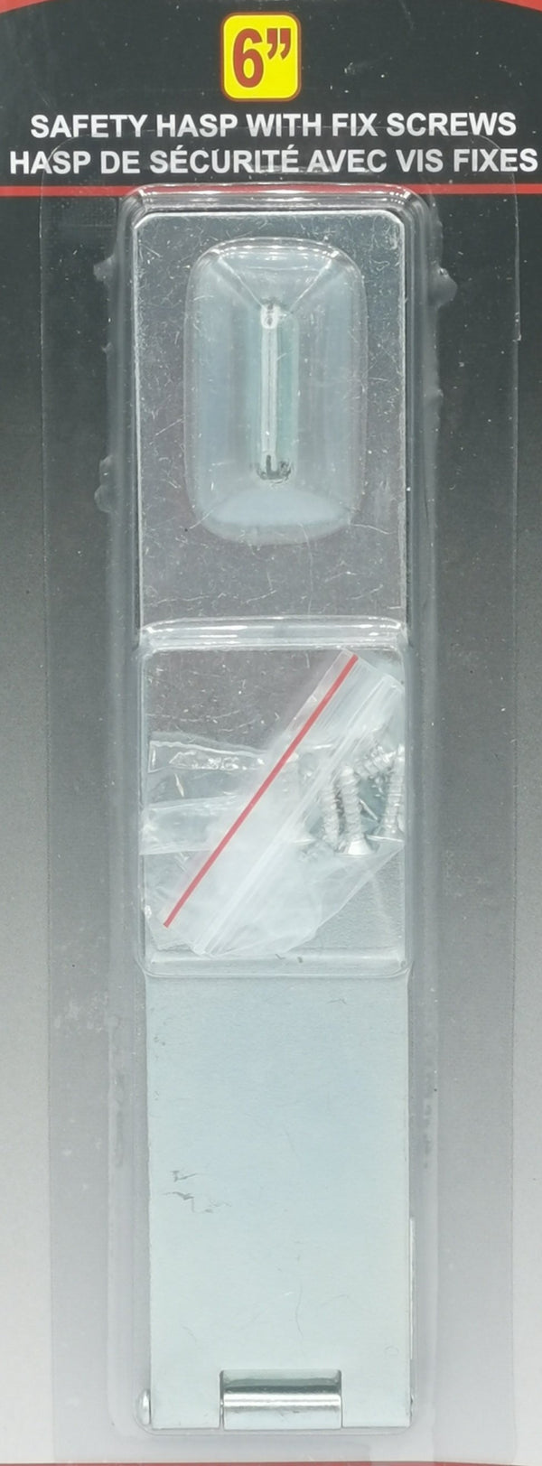 Safety Hasp w/screws 6" [WHH2622]
