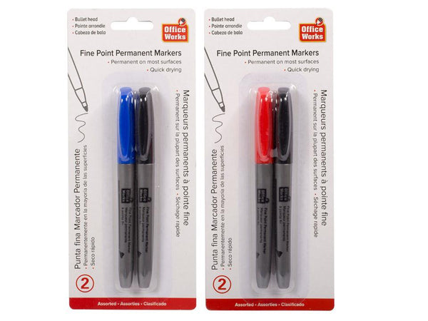 Marker 2pcs Fine Point Permanent[20447]