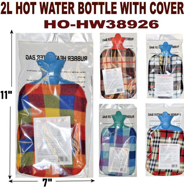 Hotwater Bottle w Cover 2L(HO-HW38926)