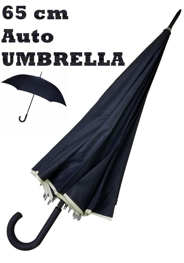 Supreme Auto Long Umbrella Black 65cm