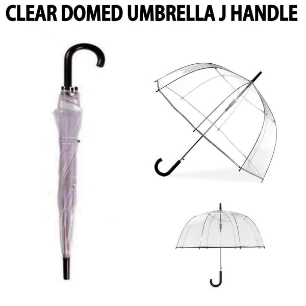 Deluxe Umbrella 60cm Long Clear