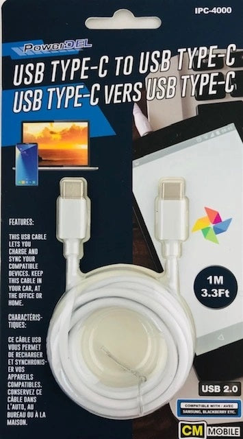 Phone Cable, Type C to Type C [IPC4000]