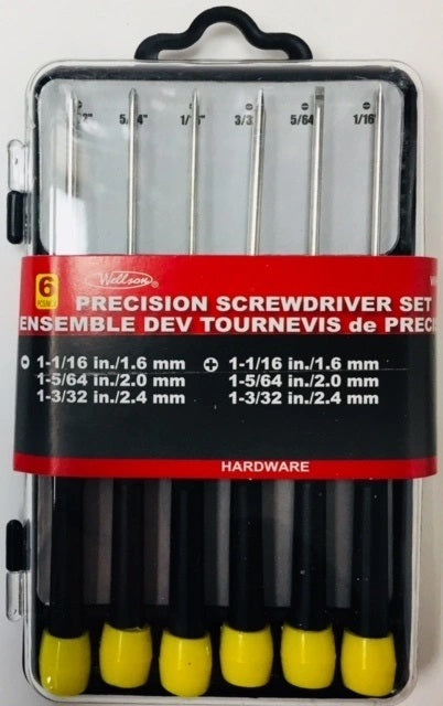 Screwdriver, Precision Deluxe 6pcs set [whh3427]